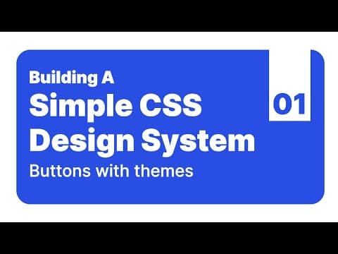 Simple Design System using SCSS